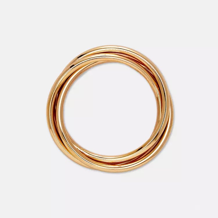 Primark X Rita Ora Collab : 3-Pack Gold Solid Bangles | Nwt | Limited Edition